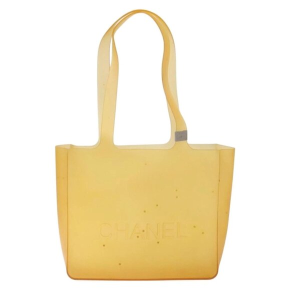 CHANEL Tote Bag Rubber Brown CC Auth bs28460 - Picture 3 of 16